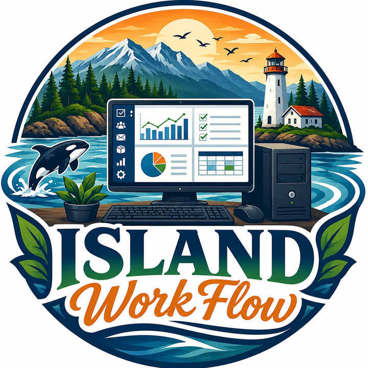 Island Workflow coastal systems badge