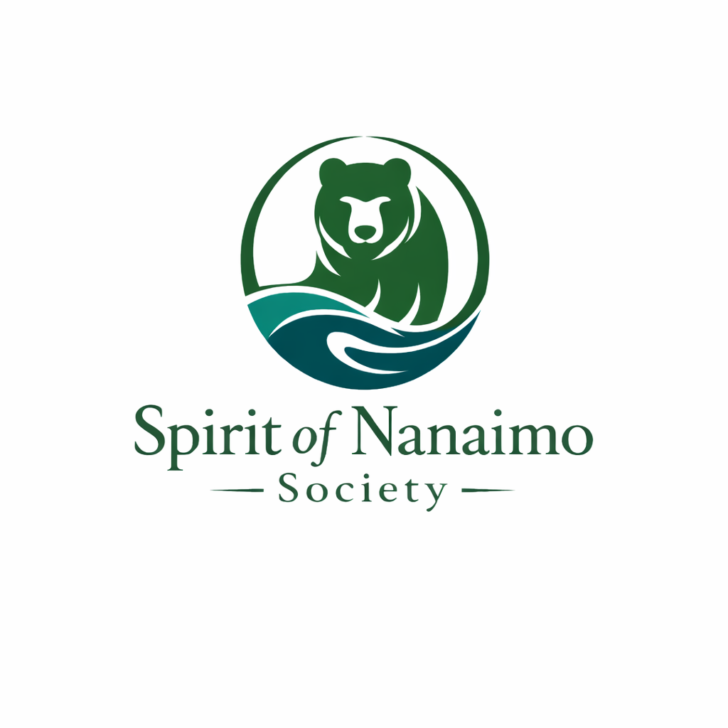 The Spirit of Nanaimo Society bear logo on white background
