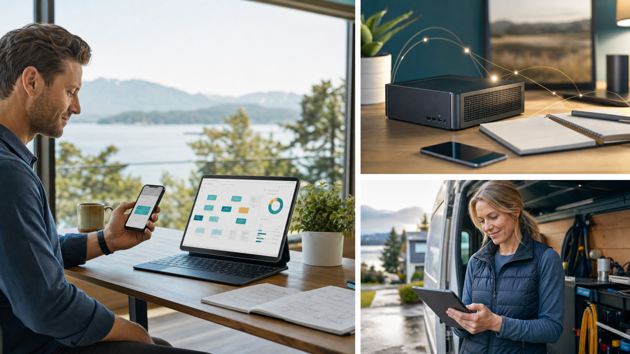 Island Workflow customer workflow on modern business devices